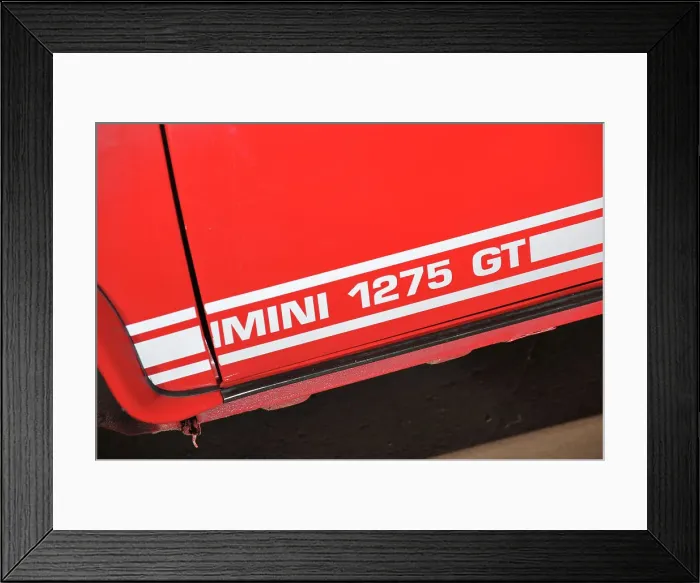 Framed Print : Austin Mini 1275 GT 1980. Artist: Simon Clay