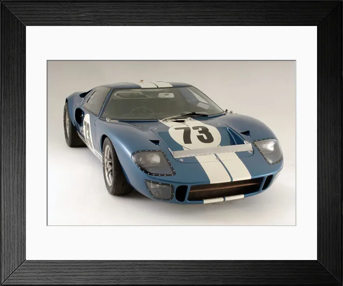 Framed Print : Ford GT40 Daytona prototype 1965. Artist: Simon Clay Framed Print : Ford GT40 Daytona prototype 1965. Artist: Simon Clay