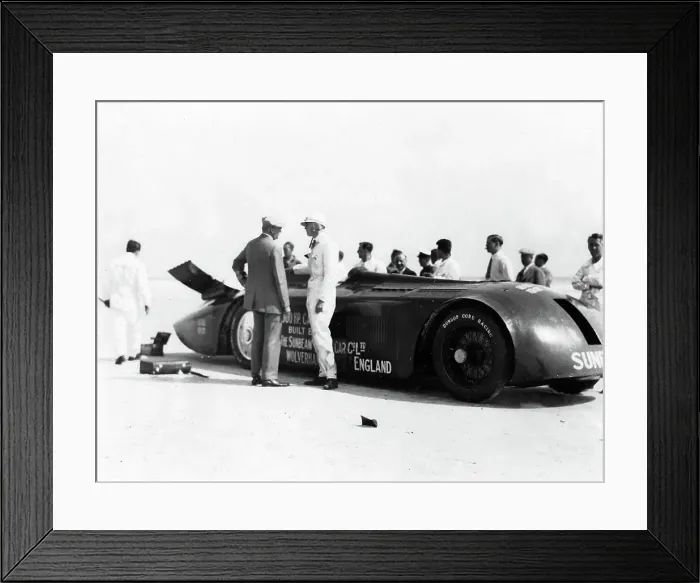 Framed Print : Sunbeam 1000hp World Land speed record attempt at Daytona 1927