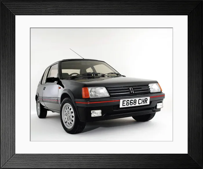 Framed Print : 1987 Peugeot 205 GTI 1.6 Framed Print : 1987 Peugeot 205 GTI 1.6