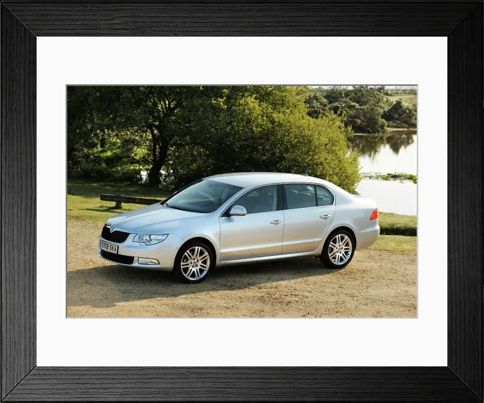 Framed Print : 2008 Skoda Superb Framed Print : 2008 Skoda Superb