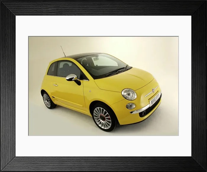 Framed Print : 2010 Fiat 500 Framed Print : 2010 Fiat 500