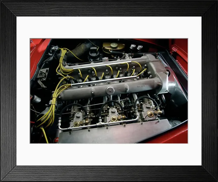 Framed Print : Aston Martin DB4 GT by Touring 1960. Artist: Simon Clay