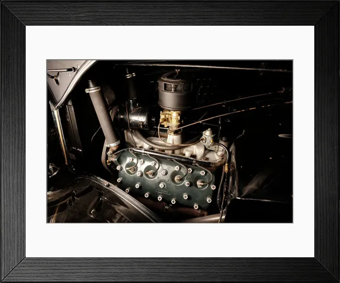 Framed Print : Ford woodie deluxe station wagon 1935. Artist: Simon Clay Framed Print : Ford woodie deluxe station wagon 1935. Artist: Simon Clay
