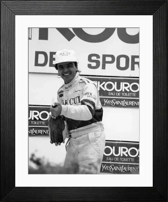 Framed Print : Raul Boesel, World Sportscar Champion for Jaguar, 1987 Framed Print : Raul Boesel, World Sportscar Champion for Jaguar, 1987