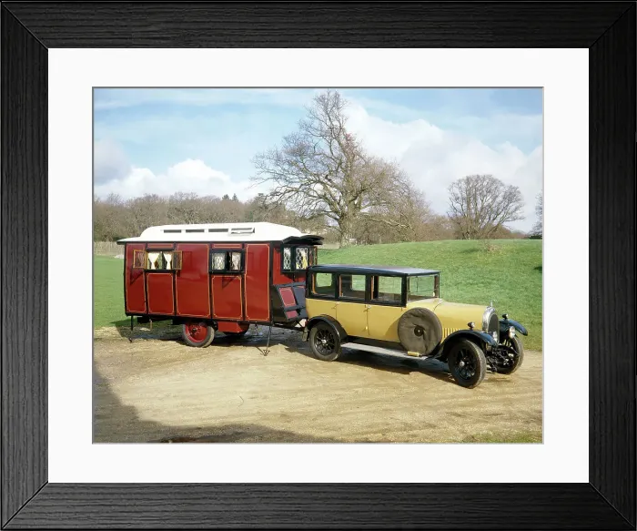 Framed Print : A 1928 Bean Short 14 with a 1926 Eccles Caravan Framed Print : A 1928 Bean Short 14 with a 1926 Eccles Caravan