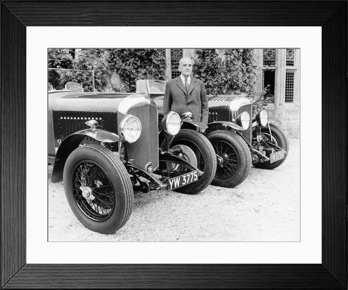 Framed Print : WO Bentley with a Bentley car Framed Print : WO Bentley with a Bentley car