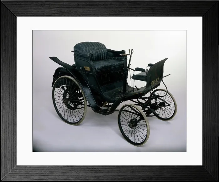 Framed Print : 1898 Benz Velo 3hp car Framed Print : 1898 Benz Velo 3hp car