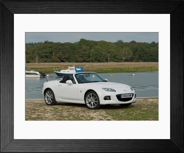 Framed Print : 2014 Mazda MX5 Roadster Coupe Framed Print : 2014 Mazda MX5 Roadster Coupe