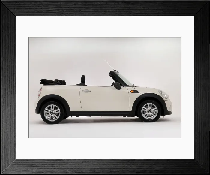 Framed Print : 2011 Mini One Convertible Framed Print : 2011 Mini One Convertible