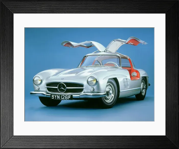 Framed Print : 1957 Mercedes Benz 300 SL Gullwing Framed Print : 1957 Mercedes Benz 300 SL Gullwing