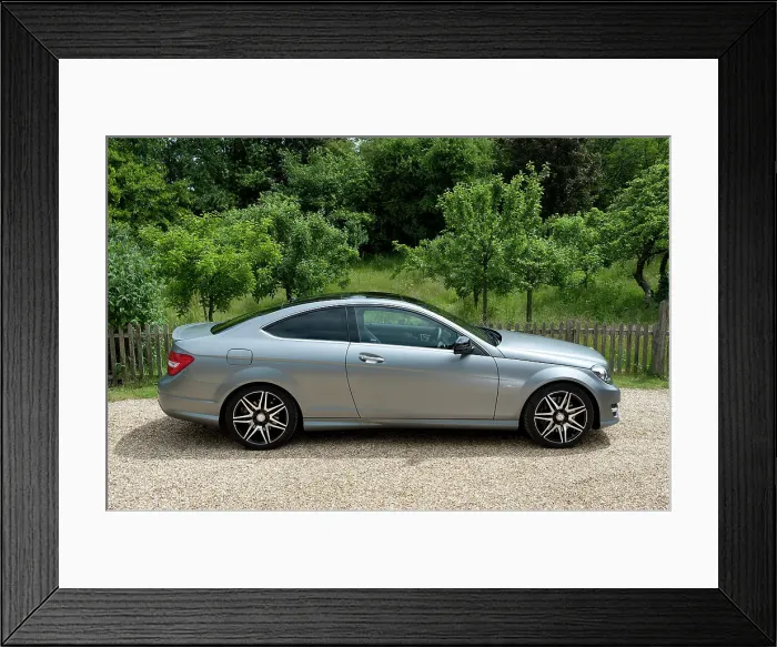 Framed Print : 2013 Mercedes Benz C250 Cdi Coupe AMG Sport Framed Print : 2013 Mercedes Benz C250 Cdi Coupe AMG Sport