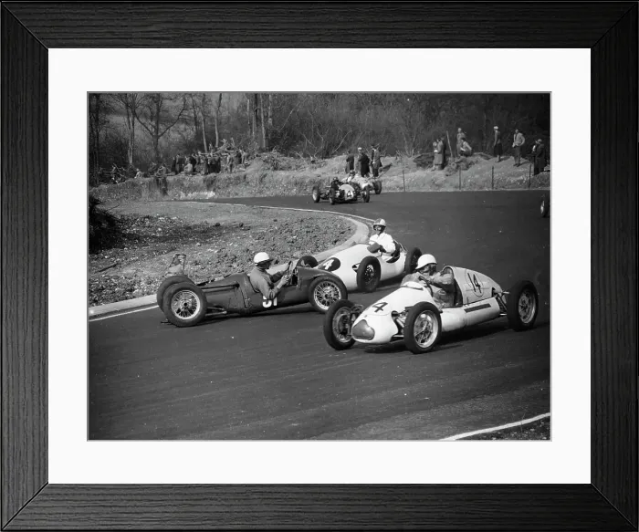 Framed Print : Druids Hairpin, Brands Hatch, Kent, 1954 Framed Print : Druids Hairpin, Brands Hatch, Kent, 1954