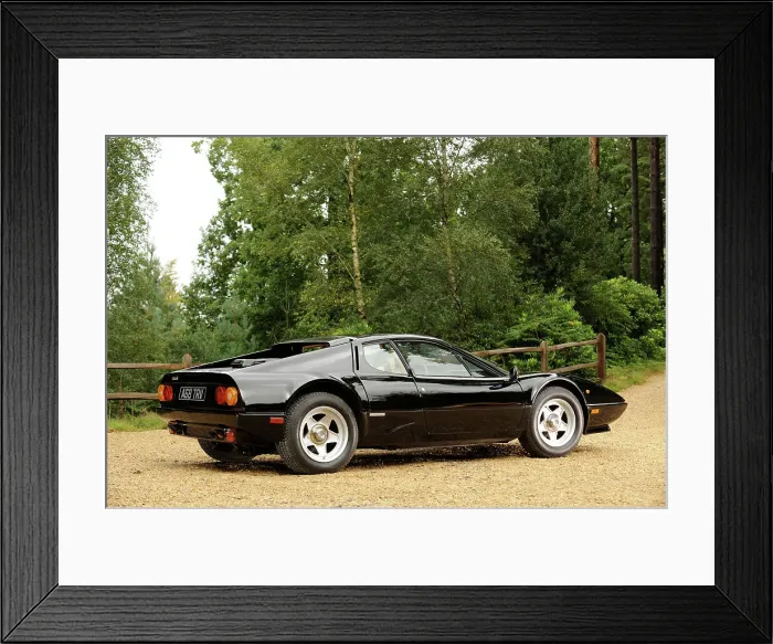 Framed Print : Ferrari 512i Berlinetta Boxer 1981. Artist: Simon Clay Framed Print : Ferrari 512i Berlinetta Boxer 1981. Artist: Simon Clay