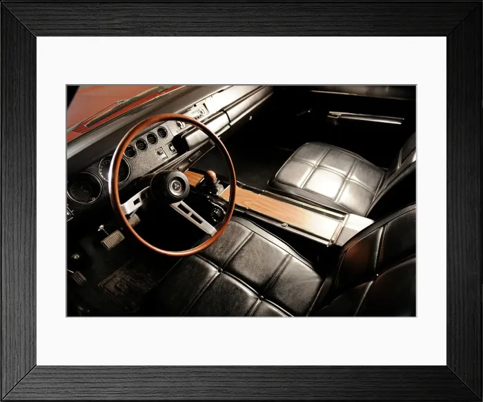 Framed Print : Dodge Charger Daytona 440 1969. Artist: Simon Clay Framed Print : Dodge Charger Daytona 440 1969. Artist: Simon Clay