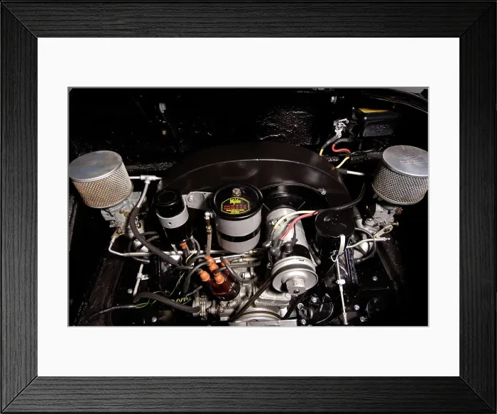 Framed Print : 1956 Porsche Spyder - James Dean replica. Artist: Simon Clay Framed Print : 1956 Porsche Spyder - James Dean replica. Artist: Simon Clay