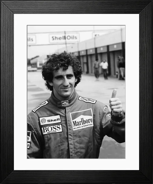 Framed Print : Alain Prost, c1984-c1989 Framed Print : Alain Prost, c1984-c1989