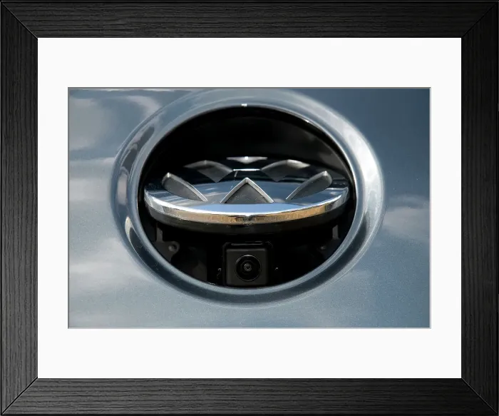 Framed Print : 2009 Volkswagen Passat CC Coupe reversing camera Framed Print : 2009 Volkswagen Passat CC Coupe reversing camera