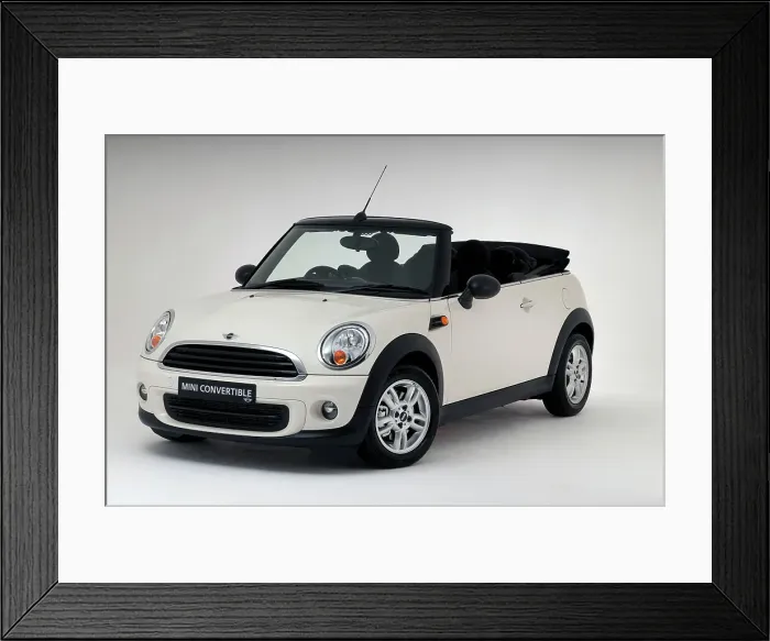 Framed Print : 2011 Mini One Convertible Framed Print : 2011 Mini One Convertible