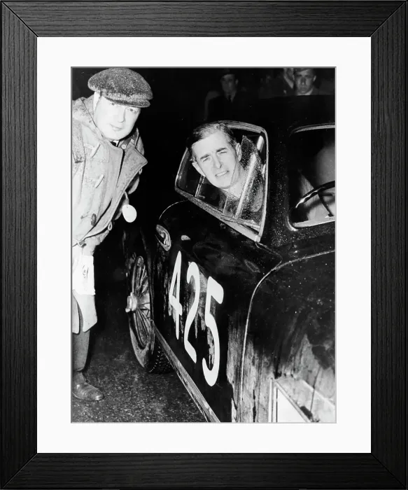 Framed Print : Tommy Wisdom, winner of the Grand Turismo Class of the Mille Miglia, 1951 Framed Print : Tommy Wisdom, winner of the Grand Turismo Class of the Mille Miglia, 1951