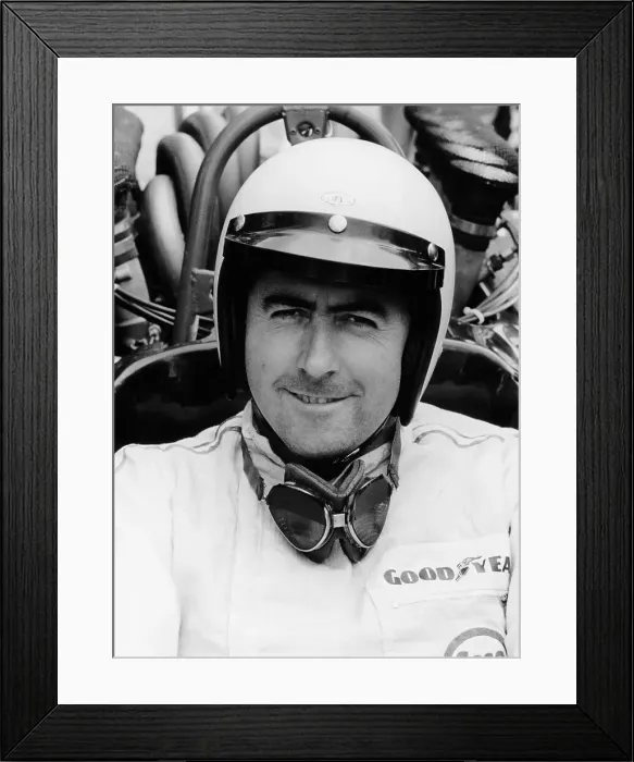 Framed Print : Jack Brabham at the Italian Grand Prix, Monza, 1967 Framed Print : Jack Brabham at the Italian Grand Prix, Monza, 1967