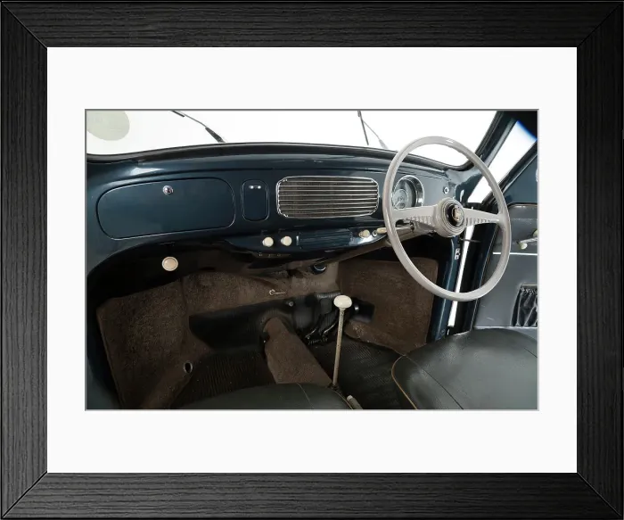 Framed Print : 1953 Volkswagen Beetle Export Framed Print : 1953 Volkswagen Beetle Export