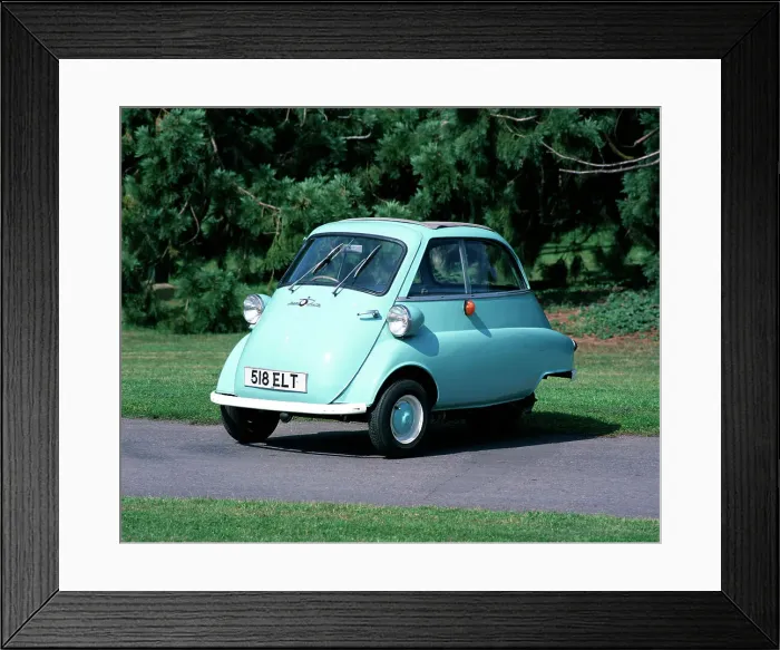 Framed Print : 1962 BMW Isetta 300 Super Plus car Framed Print : 1962 BMW Isetta 300 Super Plus car