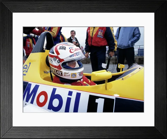 Framed Print : Nigel Mansell Framed Print : Nigel Mansell