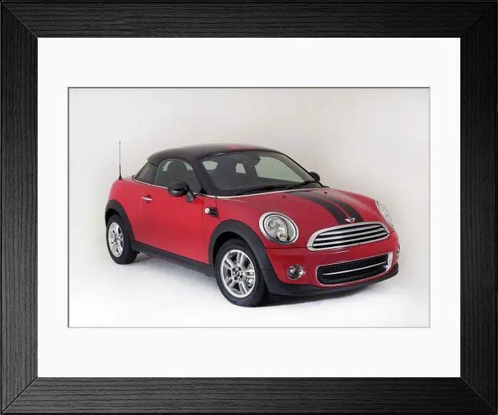 Framed Print : 2012 Mini Coupe Cooper Framed Print : 2012 Mini Coupe Cooper