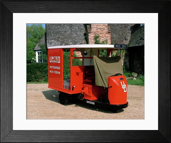 Framed Print : 1947 Brush Pony Electric Milk Float Framed Print : 1947 Brush Pony Electric Milk Float