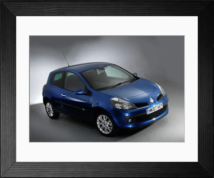 Framed Print : 2007 Renault Clio Framed Print : 2007 Renault Clio