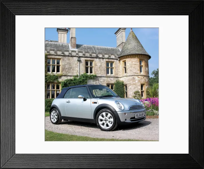 Framed Print : 2004 Mini Cooper Convertible Framed Print : 2004 Mini Cooper Convertible