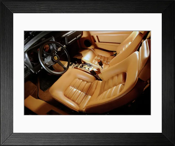 Framed Print : Ferrari 512i Berlinetta Boxer 1981. Artist: Simon Clay Framed Print : Ferrari 512i Berlinetta Boxer 1981. Artist: Simon Clay