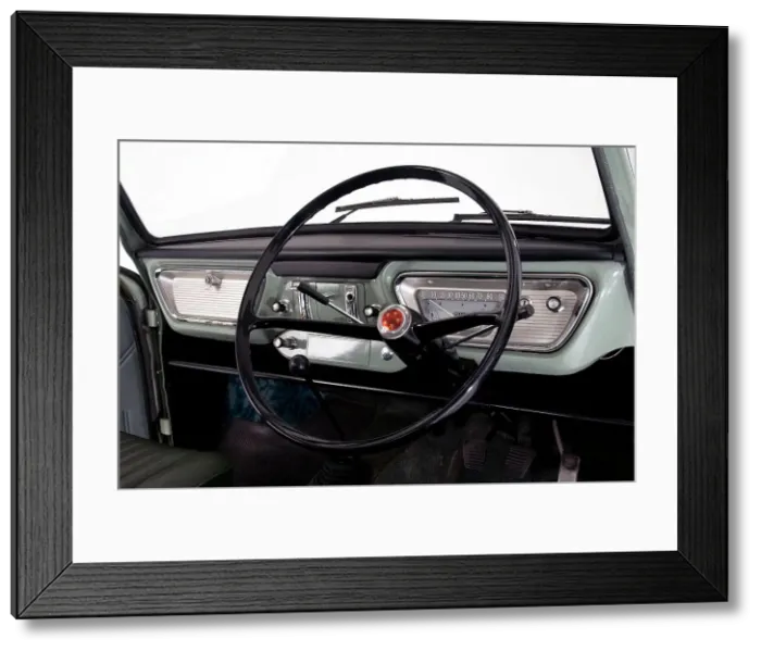 Framed Print : 1966 Ford Anglia Super 105E dashboard Framed Print : 1966 Ford Anglia Super 105E dashboard