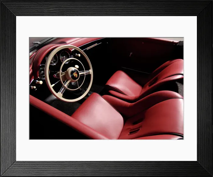 Framed Print : 1956 Porsche Spyder - James Dean replica. Artist: Simon Clay Framed Print : 1956 Porsche Spyder - James Dean replica. Artist: Simon Clay