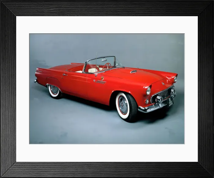 Framed Print : A 1955 Ford Thunderbird Framed Print : A 1955 Ford Thunderbird