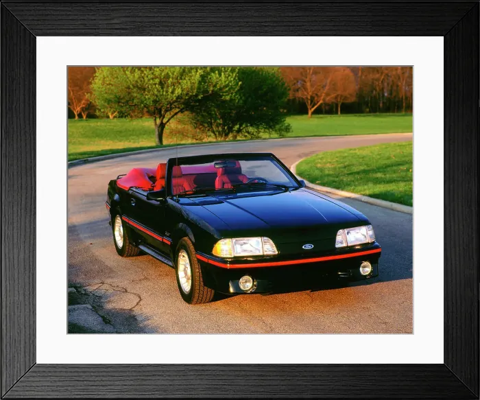 Framed Print : 1987 Ford Mustang 5.0 litre GT Framed Print : 1987 Ford Mustang 5.0 litre GT