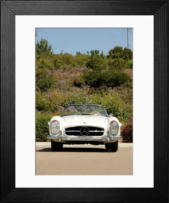 Framed Print : Mercedes Benz 300 SL roadster 1958. Artist: Simon Clay Framed Print : Mercedes Benz 300 SL roadster 1958. Artist: Simon Clay