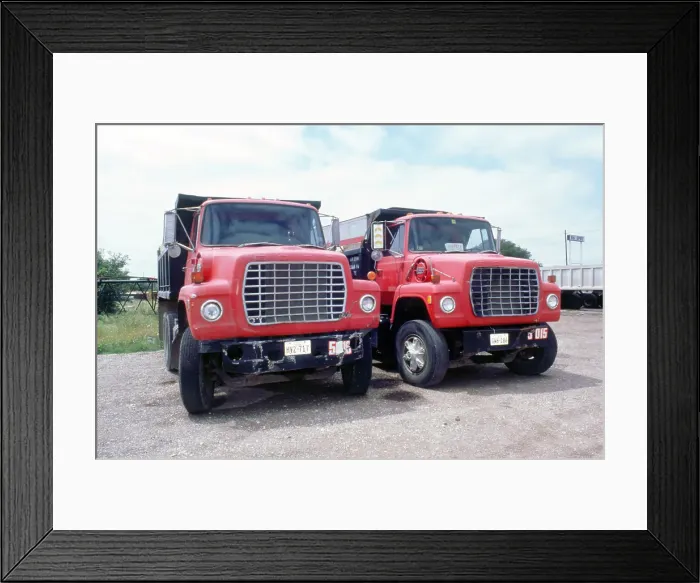 Framed Print : Ford dumper trucks Framed Print : Ford dumper trucks