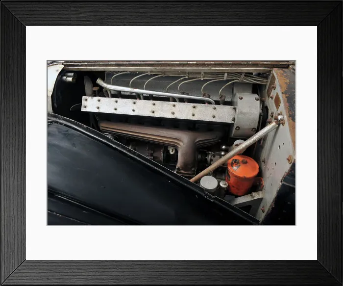 Framed Print : Bugatti type 57S 1937. Artist: Simon Clay