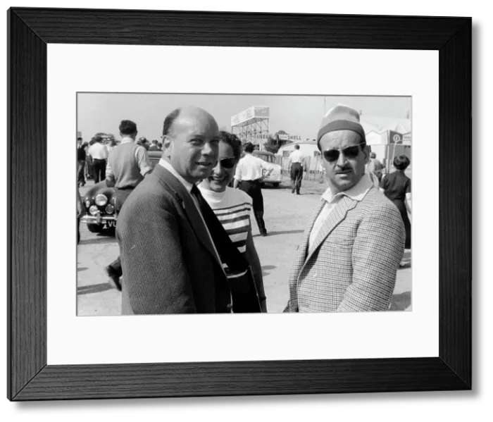Framed Print : Pierre About with Maurice Trintignant Framed Print : Pierre About with Maurice Trintignant