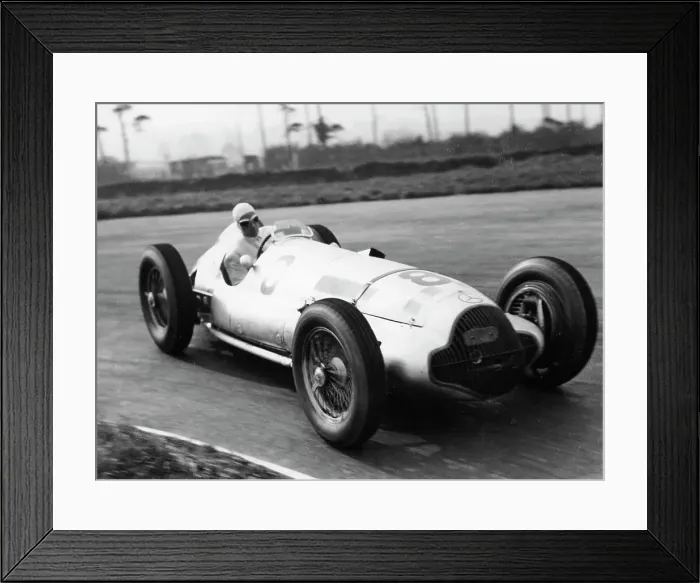 Framed Print : Dick Seaman's Mercedes, Donington Grand Prix, 1938 Framed Print : Dick Seaman's Mercedes, Donington Grand Prix, 1938