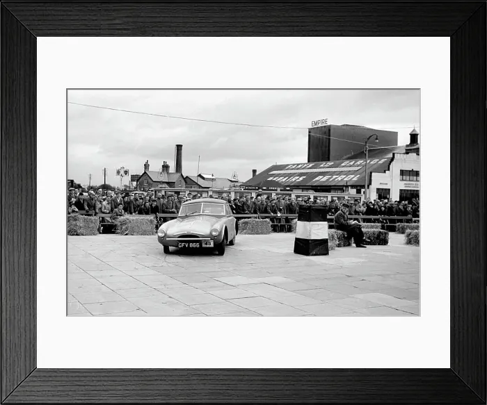 Framed Print : 1954 TVR RGS Atalanta bodied prototype, Morecambe rally Framed Print : 1954 TVR RGS Atalanta bodied prototype, Morecambe rally