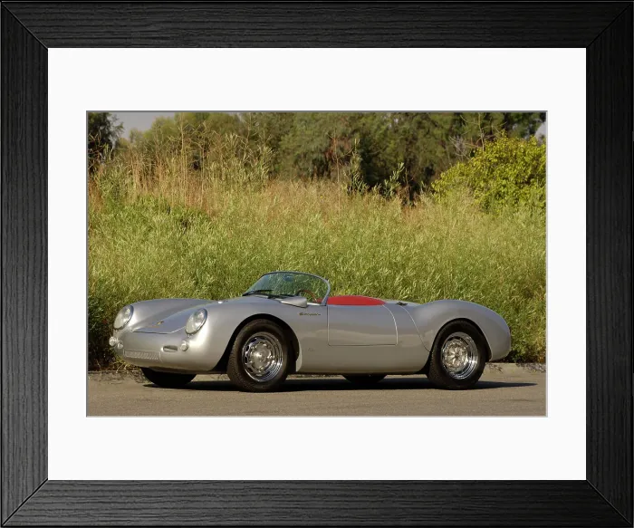 Framed Print : 1956 Porsche Spyder - James Dean replica. Artist: Simon Clay Framed Print : 1956 Porsche Spyder - James Dean replica. Artist: Simon Clay