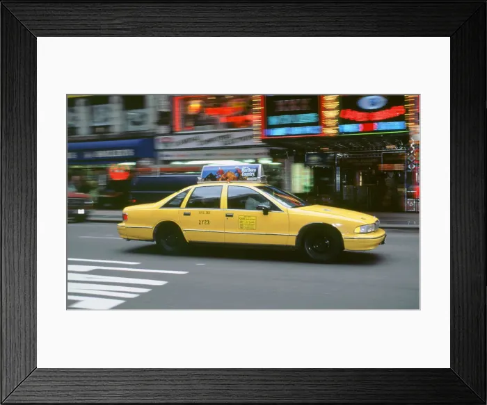 Framed Print : New York Yellow Taxi cab, 1994 Framed Print : New York Yellow Taxi cab, 1994