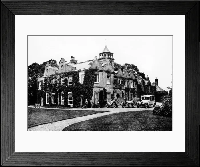 Framed Print : Fleet of cars at Castle Malwood, Hampshire Framed Print : Fleet of cars at Castle Malwood, Hampshire