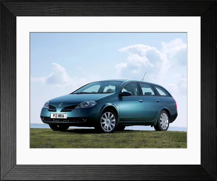 Framed Print : 2003 Nissan Primera 2.2TD Estate Framed Print : 2003 Nissan Primera 2.2TD Estate