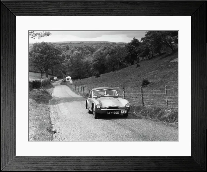 Framed Print : 1954 TVR RGS Atalanta bodied prototype, Morecambe rally Framed Print : 1954 TVR RGS Atalanta bodied prototype, Morecambe rally
