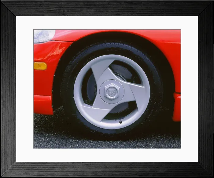 Framed Print : 1993 Dodge Viper alloy wheel Framed Print : 1993 Dodge Viper alloy wheel