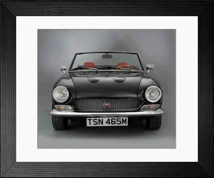 Framed Print : 1974 Fiat 124 Spyder Framed Print : 1974 Fiat 124 Spyder